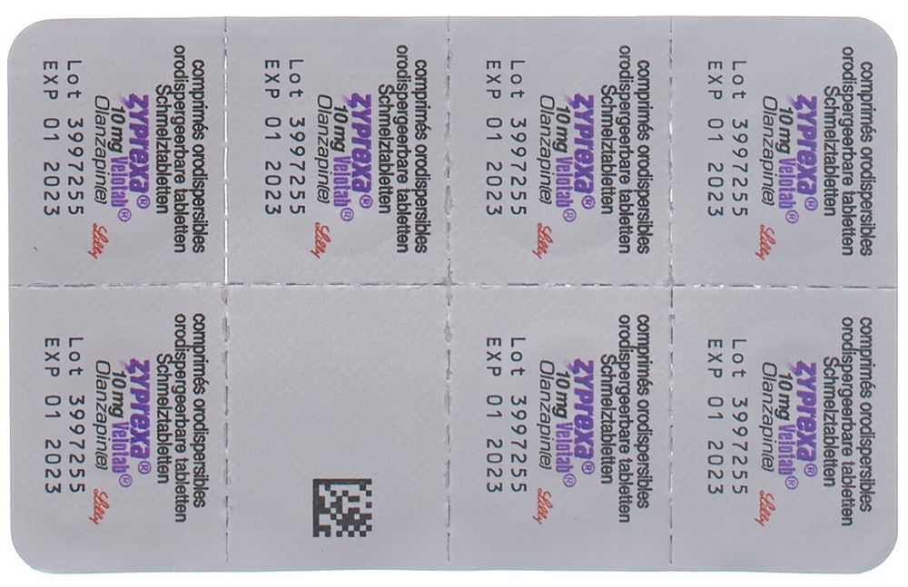 ZYPREXA Velotab 10 mg, image 2 sur 3