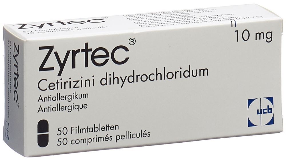 ZYRTEC Filmtabl 10 mg Blist 50 Stk, Hauptbild