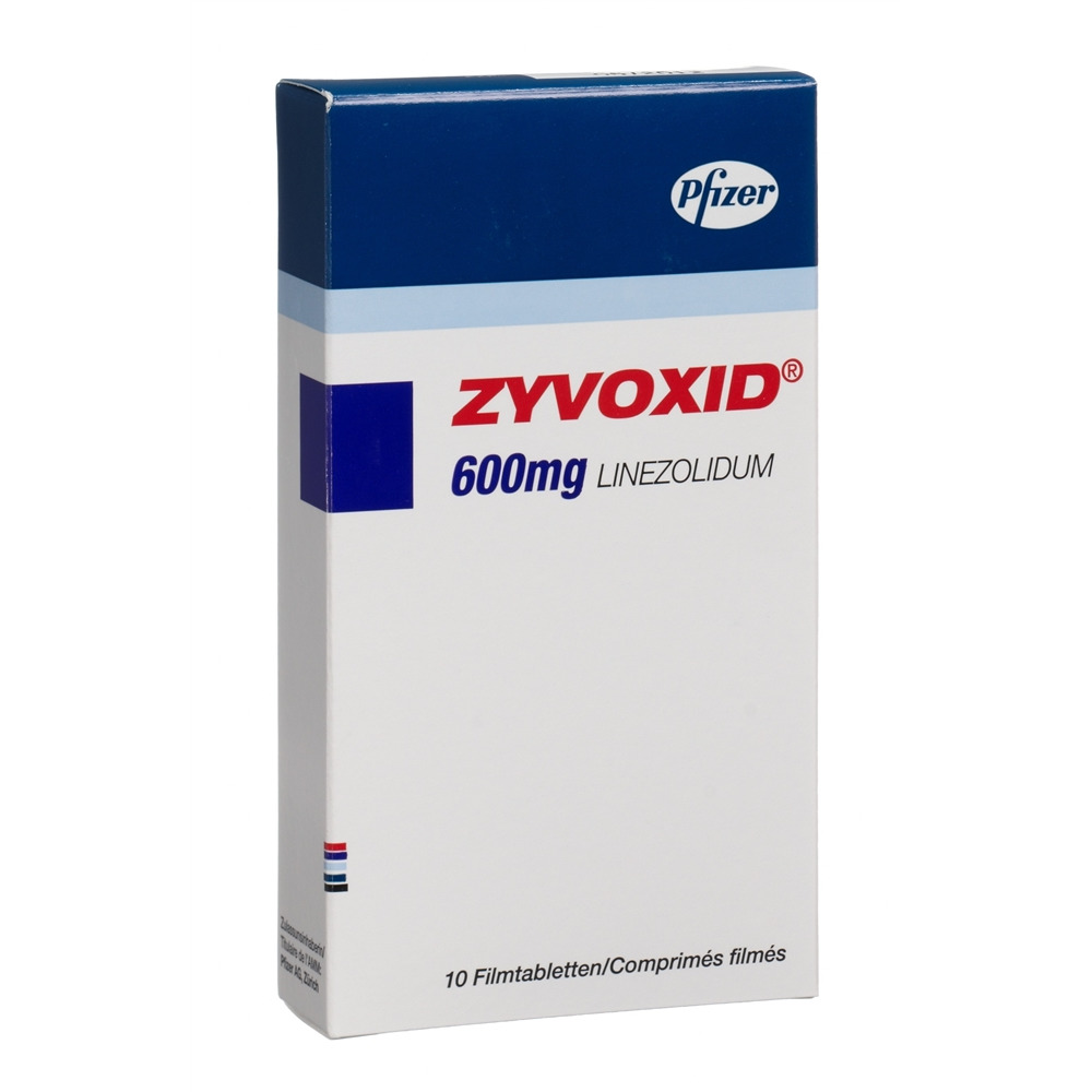 Zyvoxid cpr pell 600 mg blist 10 pce, image principale